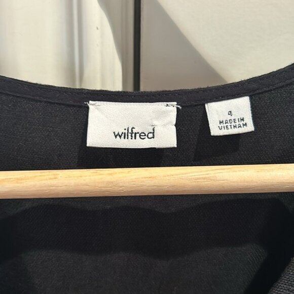 ARITZIA WILFRED Brax linen black jumpsuit 4 - Picture 7 of 11